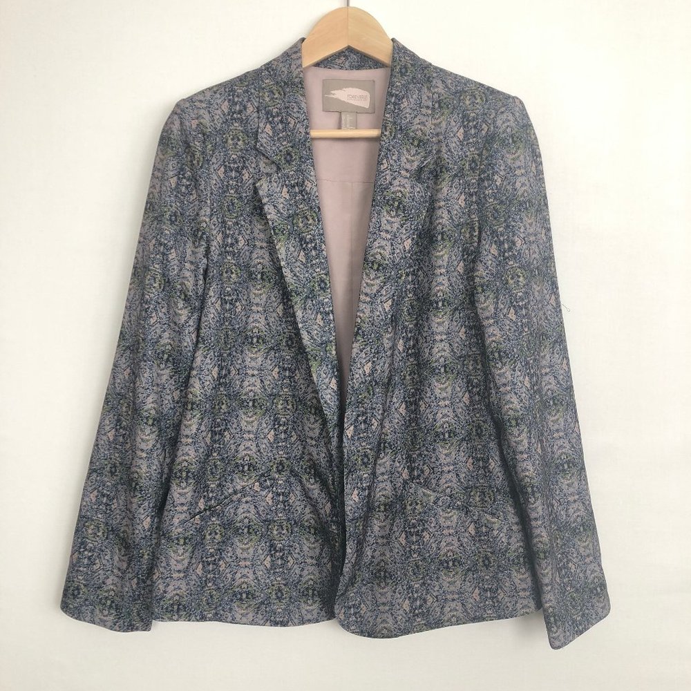 Printed Boyfriend Blazer